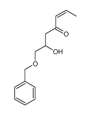 6-hydroxy-7-phenylmethoxyhept-2-en-4-one结构式