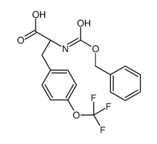 (2S)-2-(phenylmethoxycarbonylamino)-3-[4-(trifluoromethoxy)phenyl]propanoic acid Structure