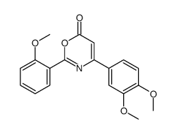 4-(3,4-dimethoxyphenyl)-2-(2-methoxyphenyl)-1,3-oxazin-6-one Structure