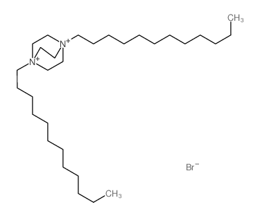 1,4-didodecyl-1,4-diazoniabicyclo[2.2.2]octane结构式