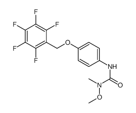 1-methoxy-1-methyl-3-[4-[(2,3,4,5,6-pentafluorophenyl)methoxy]phenyl]urea结构式