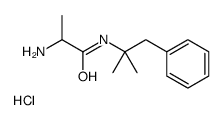 2-amino-N-(2-methyl-1-phenylpropan-2-yl)propanamide,hydrochloride Structure