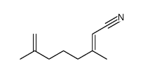 3,7-dimethylocta-2,7-dienenitrile structure