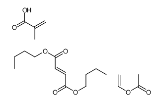 dibutyl (E)-but-2-enedioate,ethenyl acetate,2-methylprop-2-enoic acid Structure