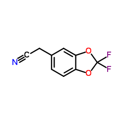 2-(2,2-Difluorobenzo[d][1,3]dioxol-5-yl)acetonitrile structure