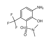 3-Amino-2-hydroxy-N,N-dimethyl-6-trifluoromethyl-benzenesulfonamide结构式