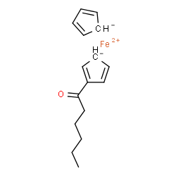 (1-Oxohexyl)ferrocene Structure
