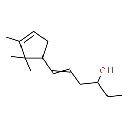 6-(2,2,3-Trimethyl-3-cyclopenten-1-yl)-5-hexen-3-ol结构式