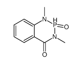 2,3-Dihydro-1,3-dimethyl-2-oxo-1,3,2λ4-benzodiazaphosphorin-4(1H)-one结构式