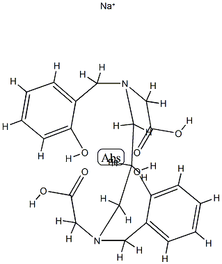 sodium [[N,N'-propane-1,3-diylbis[N-[(2-hydroxyphenyl)methyl]glycinato]](4-)-N,N',O,O',ON,ON']ferrate(1-)结构式
