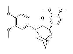 1,5-Bis(3,4-dimethoxyphenyl)-3,7-diazaadamantan-9-one structure