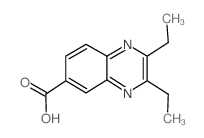 6-Quinoxalinecarboxylicacid,2,3-diethyl-(9CI) structure