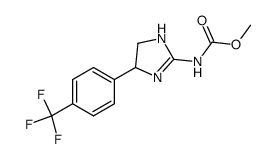 [4-(4-trifluoromethyl-phenyl)-4,5-dihydro-1H-imidazol-2-yl]-carbamic acid methyl ester Structure