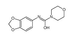 4-Morpholinecarboxamide,N-1,3-benzodioxol-5-yl-(9CI) structure