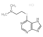 N,N-dimethyl-2-(5H-purin-6-ylsulfanyl)ethanamine结构式