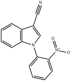 1-(2-nitrophenyl)indole-3-carbonitrile结构式