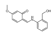 6-[[2-(hydroxymethyl)anilino]methylidene]-3-methoxycyclohexa-2,4-dien-1-one结构式