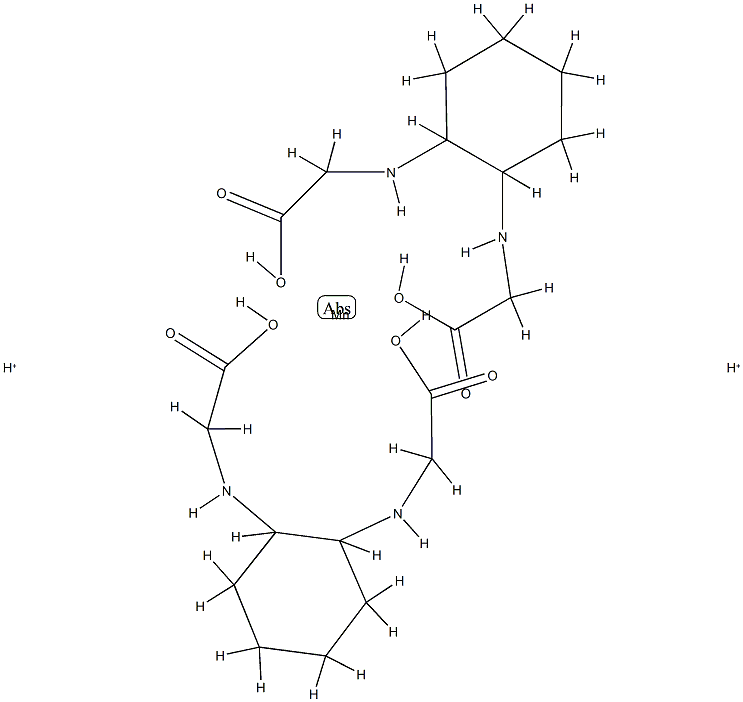 (1,2-diaminocyclohexane)-tetrakis(acetato)manganate Structure