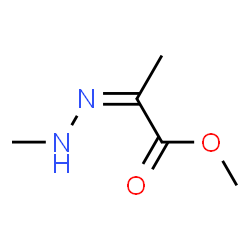 Propanoic acid, 2-(methylhydrazono)-, methyl ester (9CI) structure