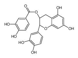 [(2R,3S)-2-(3,4-dihydroxyphenyl)-5,7-dihydroxy-3,4-dihydro-2H-chromen-3-yl] 3,4-dihydroxybenzoate Structure