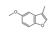 BENZOFURAN, 5-METHOXY-3-METHYL- Structure