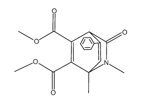 dimethyl 1,2-dimethyl-3-oxo-5-phenyl-2-azabicyclo[2.2.2]octa-5,7-diene-7,8-dicarboxylate Structure
