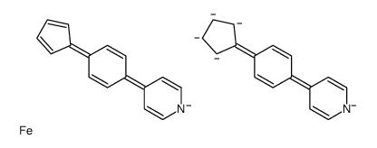 4-(4-cyclopenta-2,4-dien-1-ylphenyl)pyridine,4-(4-cyclopentylphenyl)pyridine,iron Structure