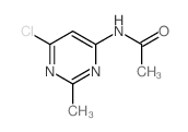 N-(6-chloro-2-methyl-pyrimidin-4-yl)acetamide structure