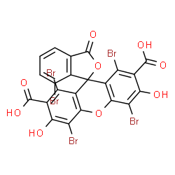 1',4',5',7,8'-Pentabromo-3',6'-dihydroxy-3-oxospiro[isobenzofuran-1(3H),9'-[9H]xanthene]-2',7'-dicarboxylic acid structure