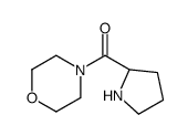 MORPHOLIN-4-YL-(S)-PYRROLIDIN-2-YL-METHANONE结构式