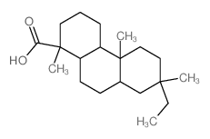 7-ethyl-1,4b,7-trimethyl-3,4,4a,5,6,8,8a,9,10,10a-decahydro-2H-phenanthrene-1-carboxylic acid结构式