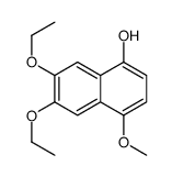 6,7-diethoxy-4-methoxynaphthalen-1-ol结构式