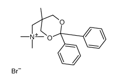 trimethyl-[(2-methyl-5,5-diphenyl-1,4-dioxan-2-yl)methyl]azanium,bromide结构式