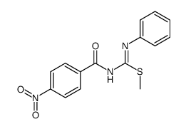 methyl N'-(4-nitrobenzoyl)-N-phenylcarbamimidothioate Structure