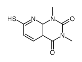 1,3-dimethyl-7-mercaptopyrido[2,3-d]pyrimidine-2,4-(1H,3H)-dione结构式