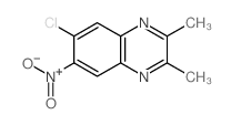 Quinoxaline,6-chloro-2,3-dimethyl-7-nitro-结构式