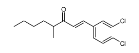 (E)-1-(3,4-dichlorophenyl)-4-methyloct-1-en-3-one Structure