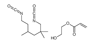 1,6-diisocyanato-2,2,4-trimethylhexane,2-hydroxyethyl prop-2-enoate结构式
