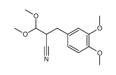 B-(3,4-DIMETHOXYPHENYL)-A-CYANOPROPIONALDEHYDE DIMETHYLACETAL Structure