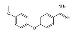 4-(4-methoxyphenoxy)benzenecarboximidamide结构式