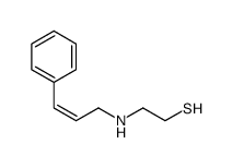 2-[[(E)-3-phenylprop-2-enyl]amino]ethanethiol Structure