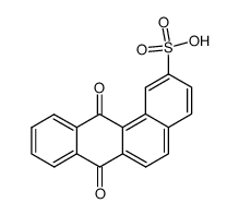 7,12-dioxo-7,12-dihydro-benz[a]anthracene-2-sulfonic acid结构式