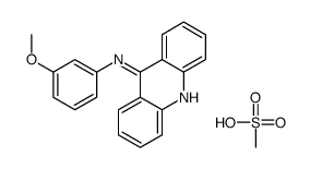 acridin-9-yl-(3-methoxyphenyl)azanium,methanesulfonate Structure