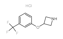 3-[3-(三氟甲基)苯氧基]氮杂丁烷结构式