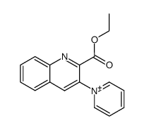 1-(2-(ethoxycarbonyl)quinolin-3-yl)pyridin-1-ium结构式