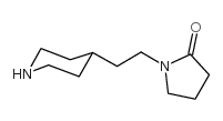 1-(2-piperidin-4-ylethyl)pyrrolidin-2-one Structure