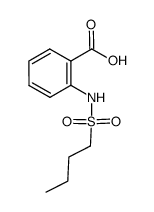 2-(butyl-1-sulfonylamino)benzoic acid Structure