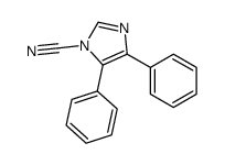 4,5-diphenylimidazole-1-carbonitrile Structure