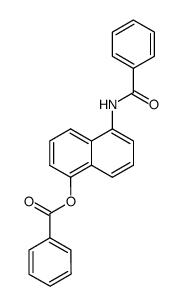 1-Benzoylamino-5-benzoyloxynaphthalene Structure