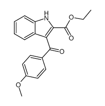 ethyl 3-(4-methoxybenzoyl)indole-2-carboxylate Structure